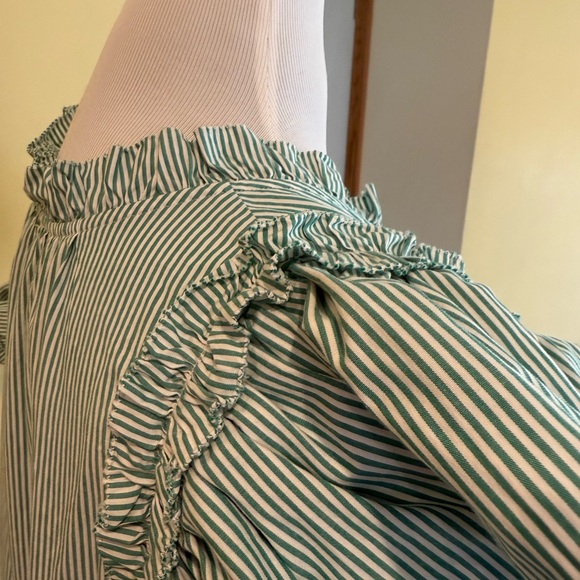 Vineyard Vines Green Ruffled Cap Sleeve Sundress - Picture 6 of 8